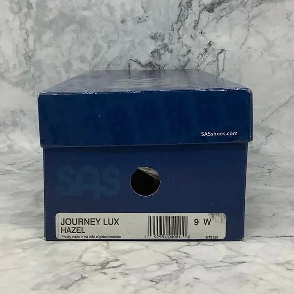 SAS Mens Size 9W Hazel Journey Lux Leather Lace Up Sneakers Shoes Comfort C26-1